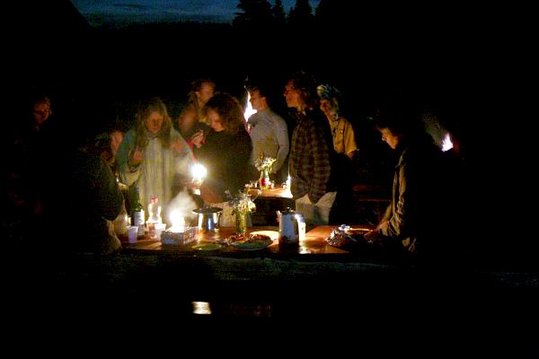 Soirée pleine lune à la Vieille Landoz - &copy; août 2011 - P.M. Aubertel