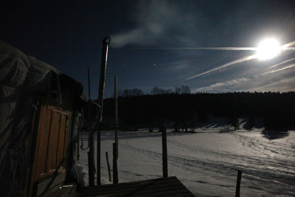 Nuit étoilée sous la yourte - © mars 2015 - P.M. Aubertel